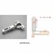 Salice - Silentia 700 Series Hinge 110 Degree - Push to Open + Straight Mounting Plate