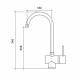 CM Mixer Tap Matt Stainless Steel 304