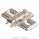 Blum - CLIP Top Profile Door Hinge 95° Nickel Plated + Mounting Plate Cruciform