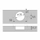 Hettich - Sensys Wide Angle Hinge 165° With Integrated Silent System + Cross Mounting Plate
