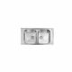 CM Cometa Double Bowl Sink 86 x 50 cm