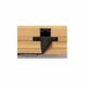 Hettich - Gola Profile Double Side C Handle Vertical Use - Black Finish 3000 mm Length