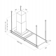 Airforce Frame Island Extractor Hood 180 cm