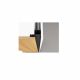 Hettich - Gola Profile Single Side L Vertical Use - Black Finish 3000 mm Length