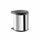 Hailo - Compact Fitted Waste Bin 15x1 liter SS Black