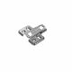 Hettich - Veosys 105° Stainless Steel Hinge - Integrated Silent System + Cross Mounting Plate