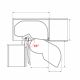 Kesseboehmer - Lemans II Swings Corner Storage