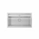 Elite Topmount Single Bowl Sink with Two Glass Covers 79 x 50cm Bowl Depth 220 mm