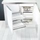 Kesseboehmer - MagicCorner - Corner Space Fitting - Ice White Chrome