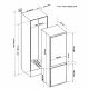 CM 2763 Built-In Combi Fridge/Freezer 60cm