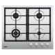 Baumatic - 60cm 4 Burner Built-in Gas Hob Stainless Steel