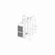 Baumatic - 70/30 Split Built-in Refrigerator - Reversible Hinged Door