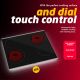 Baeckerhaft - 60cm Built-in Vitroceramic Electrical Hob - 3 Cooking Zones + 1 Dual Zone