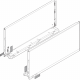 Blum - Legrabox Drawer High Fronted Pull-out F 500mm Length Full Extension - Set(Cabinet Profile (LR) + Drawer Side (LR) + Back Fixing Bracket (LR) + 4Pcs Front Fixing Bracket)