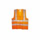 Clarke - Polyester Fabric Safety Vest - 2 Reflective Bands on Front Back & Shoulder