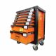 Clarke - Tool Chests 7 Drawer Orange/ Black Color With Single Lock Mechanism