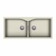 Carysil Double Bowl Quartz Sink Granite Finish