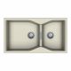 Carysil Double Bowl Quartz Sink Granite Finish