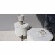 Cabinora Larson Marble Top End Table