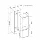 CM Built-In Combi Fridge/ Freezer Double Door 60cm