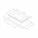 CM DREAM 90 Black Vitroceramic Hob 90 cm