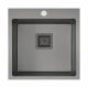 Elite Topmount Single Bowl Sink Nano Black