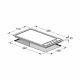 CM DELUX 90 5G Gas Hob with Enameled Cast Iron Pan Support Stainless Steel