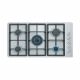 CM DELUX 90 5G Gas Hob with Enameled Cast Iron Pan Support Stainless Steel