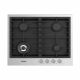 CM Twin 60 4B Inox Gas Hob 1mm Edge 60cm