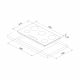 CM CHARM 90 Induction Hob Frameless Plane Overheating Temperature Black 90 cm