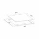 CM CLASSICO H90I IVORY Classic Gas Hob with Cast Iron Pan Support 90cm