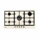 CM CLASSICO H90I IVORY Classic Gas Hob with Cast Iron Pan Support 90cm