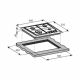 CM CRYSTAL 60 Gas On Glass Hob with Cast Iron Pan Support 8mm Edge 60cm