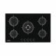 CM CRYSTAL 90 Gas On Glass Hob with Cast Iron Pan Support 90cm