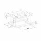 CM HI LIGHT 90 Black Vitroceramic Hob Bevelled Plane Frontal Touch Control 90 cm