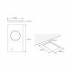 CM Maya Glass Nero Gas On Glass Hob 30cm