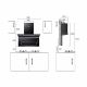 CM Jade Nero Wall Mounted Hood 900 mm