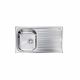 CM ATLANTIC Single Bowl Sink Satin F3 Finish 86 x 50 x 17 cm
