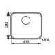 CM CINZIA Undermount Single Bowl Sink Satin F3 Finish