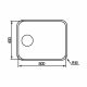 CM CINZIA Undermount Single Bowl Sink Satin F3 Finish
