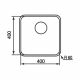 CM CINZIA Undermount Single Bowl Sink Satin F3 Finish