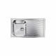 CM COMETA Single Bowl Sink Satin F3 Finish 86 x 50 x 19 cm