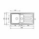 CM Cristal One And One-Half Bowl Sink Satin F3 Finish 100 X 50 cm