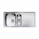 CM PUNTO PLUS One And One-Half Bowl Satin F3 Finish 100 x 50 x 21 cm