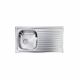 CM SIROS Single Bowl Sink Satin F3 Finish 86 x 50 x 16 cm