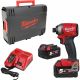 Milwaukee 1/4″ HEX Impact Driver 18V 5.0 Ah FUEL In Case + 2 Batteries and Charger
