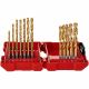 Milwaukee Red Hex Shock Wave Impact Duty HSS-Ground Titanium Metal Drill Bit Set 19pcs