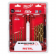 Milwaukee Red Hex - Shockwave™ HSS-Tin Metal Drill Bits 10pcs Set
