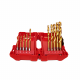 Milwaukee Red Hex - Shockwave™ HSS-Tin Metal Drill Bits 10pcs Set