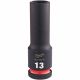 Milwaukee  Shock Wave Impact Duty 12 Drive Deep Impact Socket 13mm